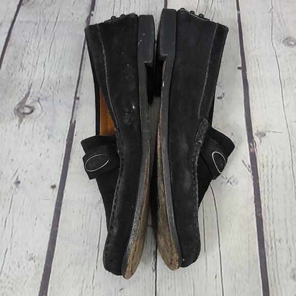 Tod's Black Suede Designer Loafers size 6 - Picture 3 of 14